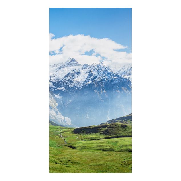 Aluminium Dibond schilderijen Swiss Alpine Panorama