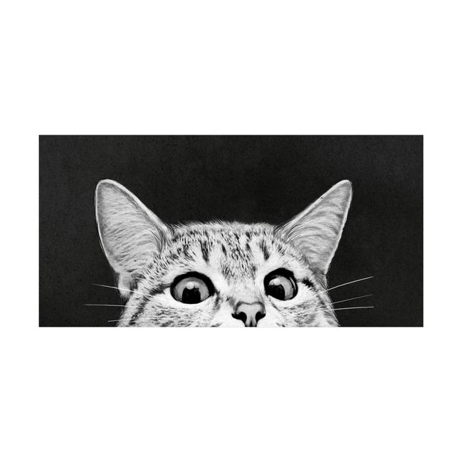 antraciet tapijt Illustration Cat Black And White Drawing