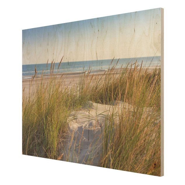 Houten schilderijen Beach Dune At The Sea