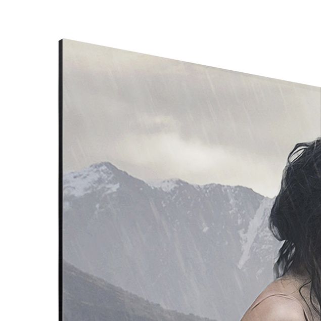 Aluminium Dibond schilderijen Jane In The Rain
