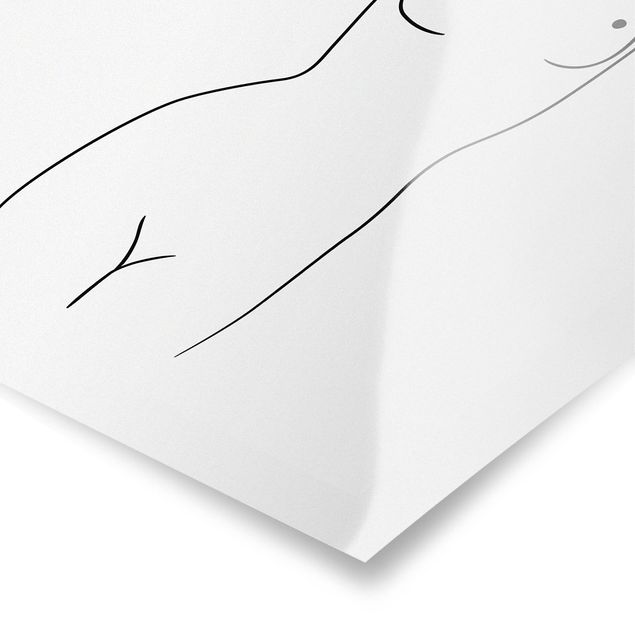 Posters Line Art Nude Black And White