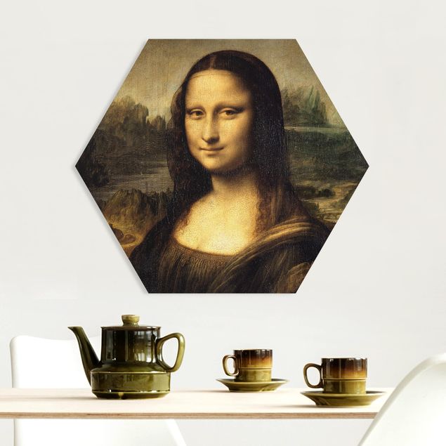 Hexagons Forex schilderijen Leonardo da Vinci - Mona Lisa