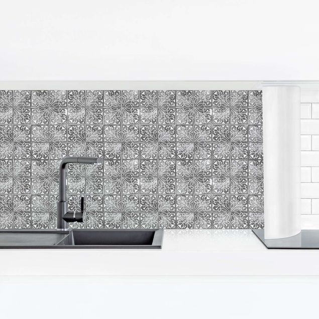 Achterwand voor keuken patroon Vintage Pattern Spanish Tiles