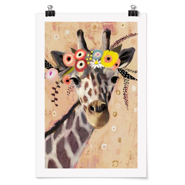 Posters Klimt Giraffe