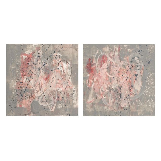 Canvas schilderijen - 2-delig  Blush Set I