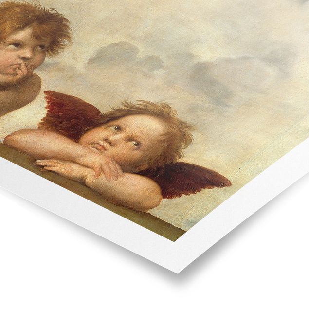 Posters Raffael - Two Angels. Detail from The Sistine Madonna