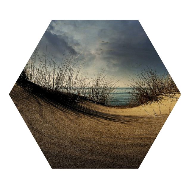 Hexagons houten schilderijen Sand Dune