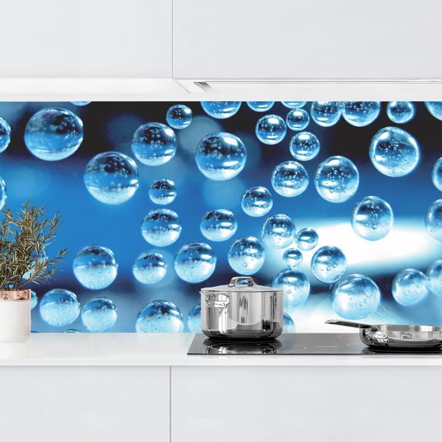 Achterwand voor keuken patroon Dark Bubbles