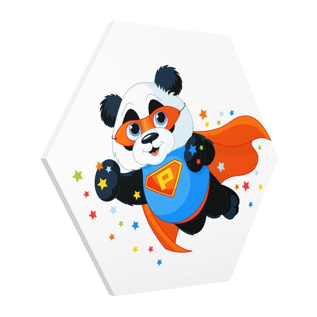 Hexagons Forex schilderijen Super Panda