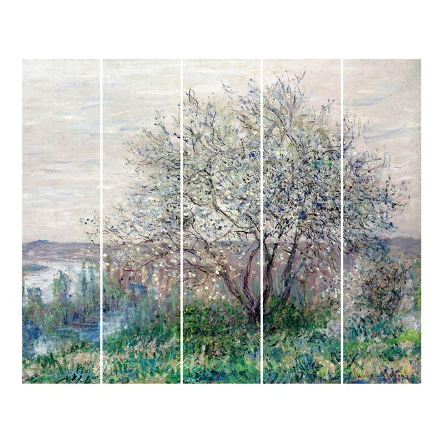 Schuifgordijnen Claude Monet - Spring in Vétheuil