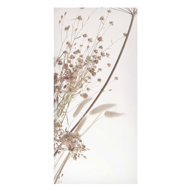 Magneetborden Bouquet Of Ornamental Grass And Flowers