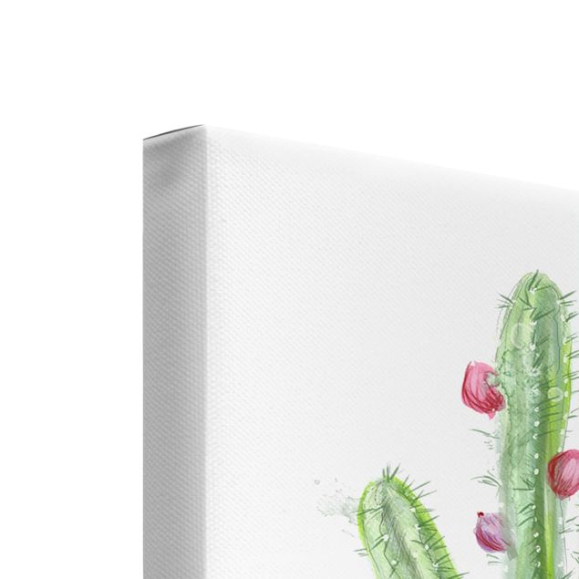 Canvas schilderijen - 3-delig Cactus With Bible Verse Set I