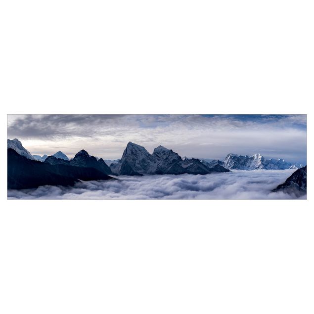 Keukenachterwanden Sea Of ​​Clouds In The Himalayas