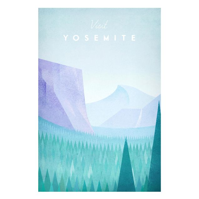 Magneetborden Travel Poster - Yosemite Park