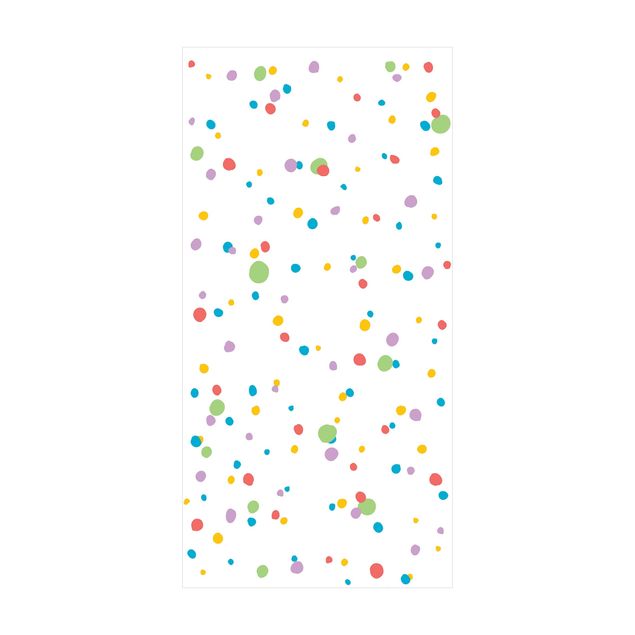 grote vloerkleden Drawn Little Dots Colourful