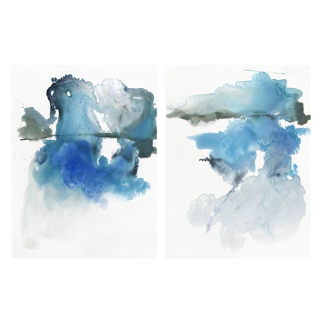 Canvas schilderijen - 2-delig  Melting Glaciers Set I