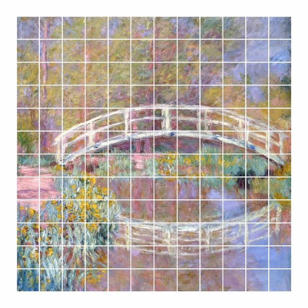 Tegelstickers Claude Monet - Bridge Monet's Garden