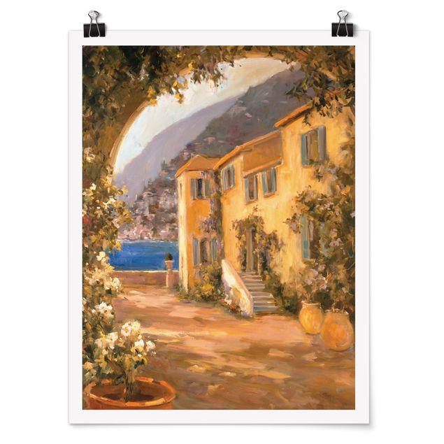 Posters Italian Countryside - Floral Bow