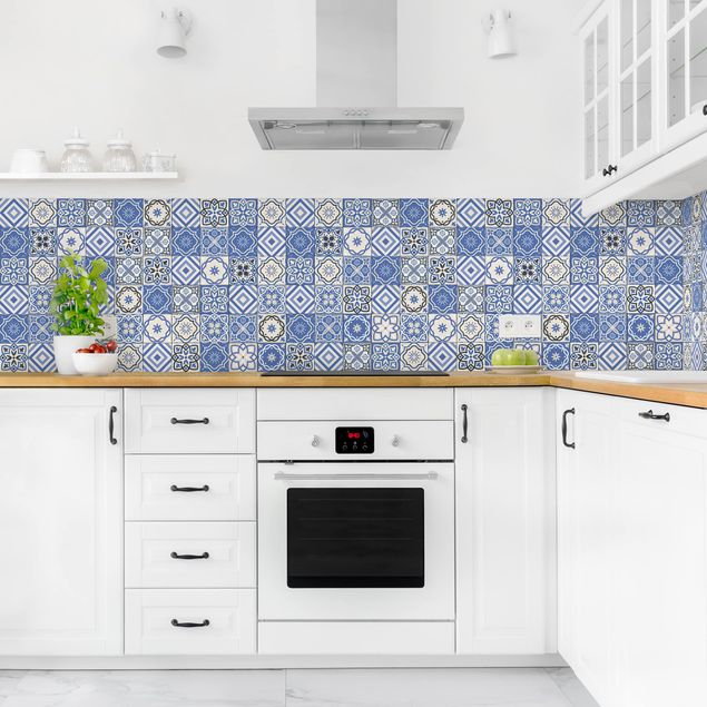 Achterkant keuken Mediterranean Tile Pattern