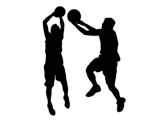 Muurstickers sport No.813 basketball player