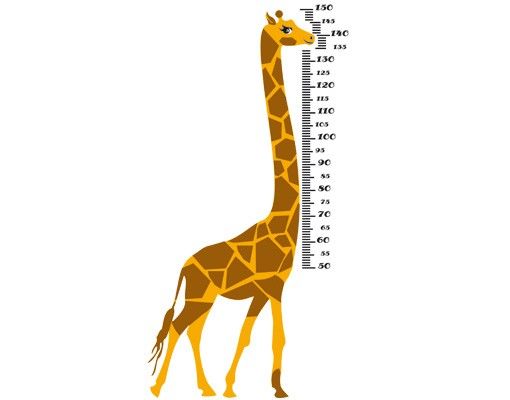 Muurstickers dieren No.CG146 Giraffe Chain