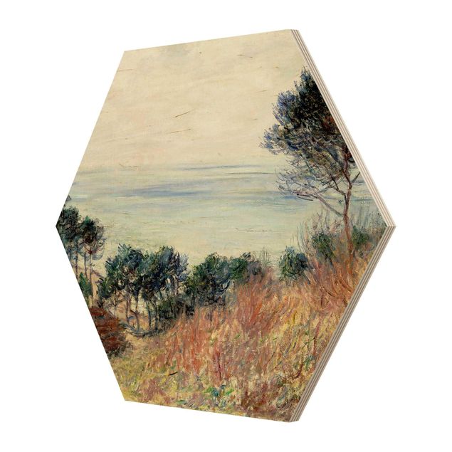 Hexagons houten schilderijen Claude Monet - The Coast Of Varengeville