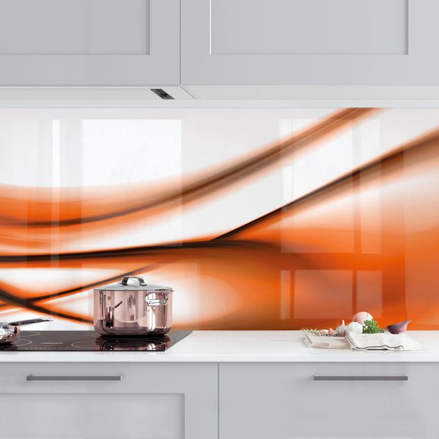 Achterwand voor keuken abstract Orange Touch