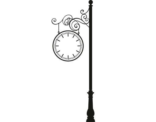 Muurstickers retro Clock No.CG158 Lantern