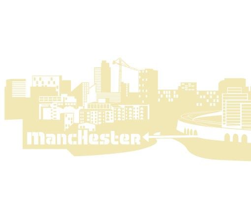 Muurstickers steden en skylines No.FB47 Manchester Skyline