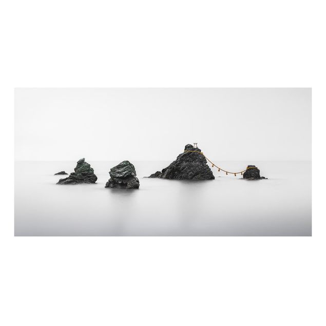 Aluminium Dibond schilderijen Meoto Iwa -  The Married Couple Rocks