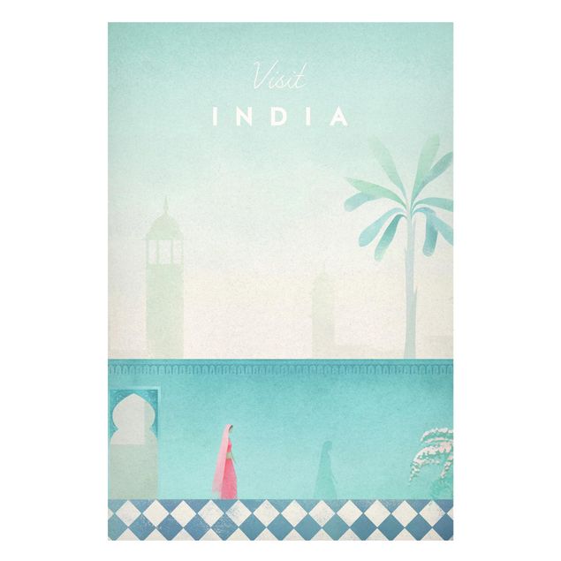 Magneetborden Travel Poster - India