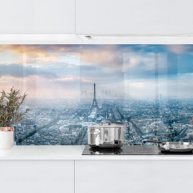 Achterwand voor keuken steden en skylines Winter In Paris