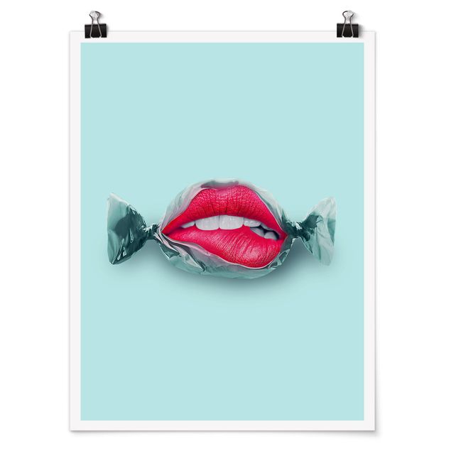 Posters Candy With Lips