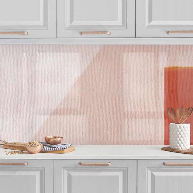 Achterwand voor keuken abstract Pink Geometry