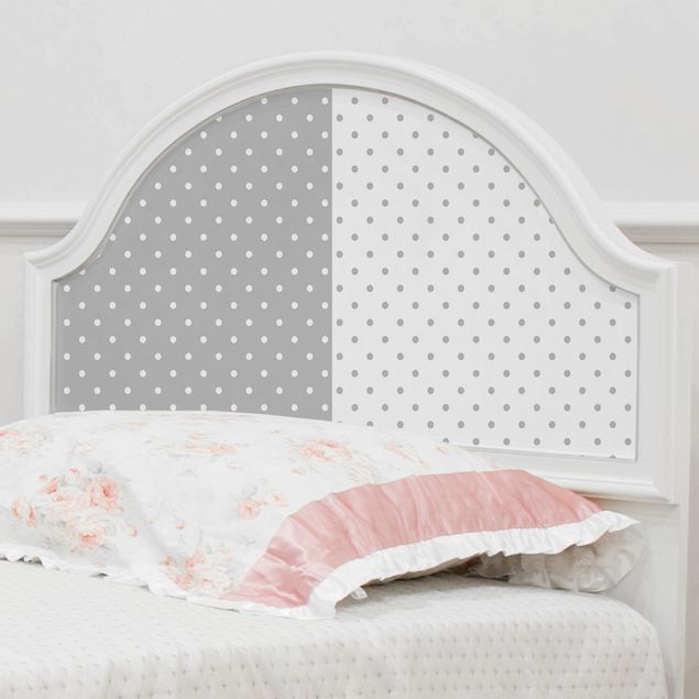 Plakfolien Dotted Pattern Set In Grey And White