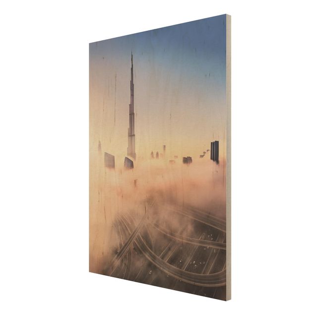 Houten schilderijen Heavenly Dubai Skyline