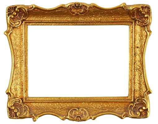 Muurstickers No.493 Golden Frame I