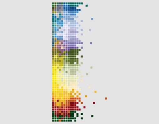 Muurstickers No.505 Colourful Pixel