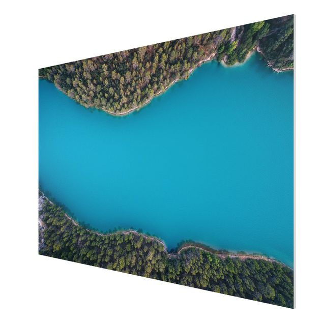 Forex schilderijen Aerial View - Deep Blue Sea