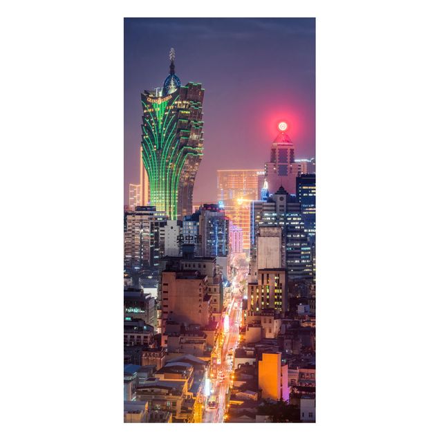 Magneetborden Illuminated Night In Macao