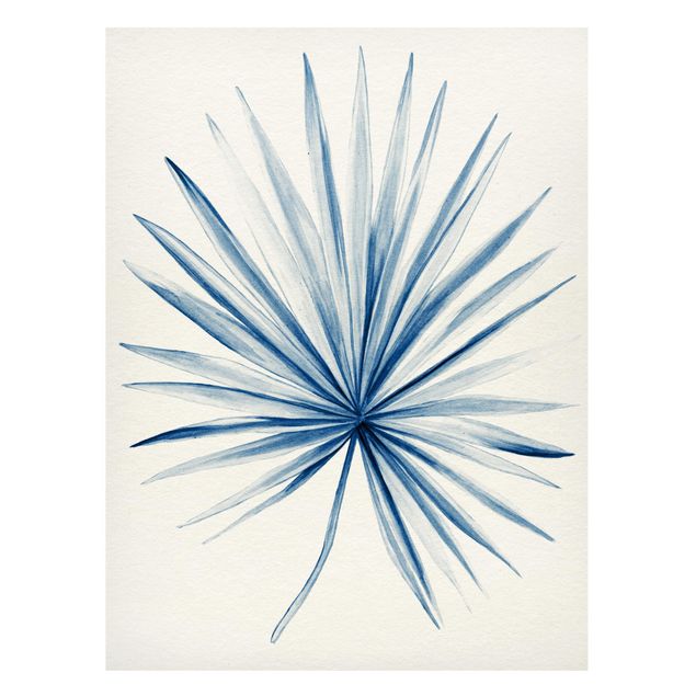 Magneetborden Drawing Tropical Fan Palm In Indigo