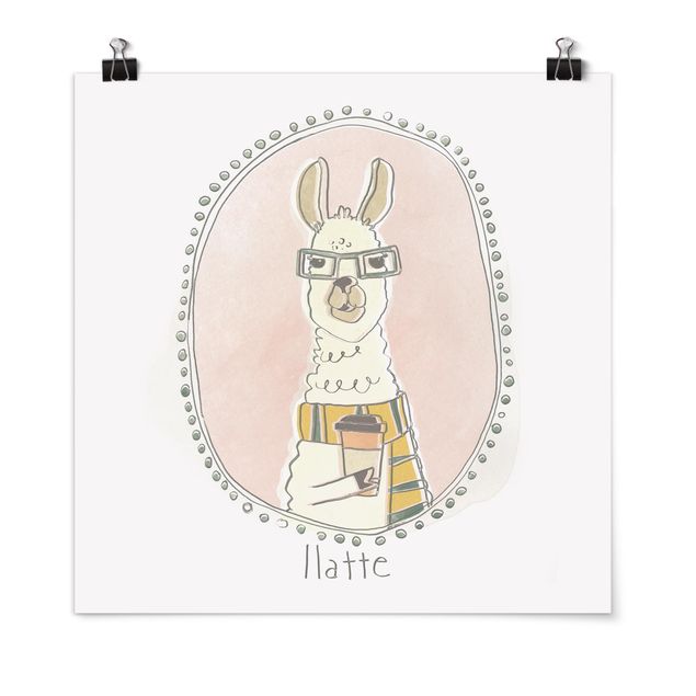 Posters Caffeinated Lama