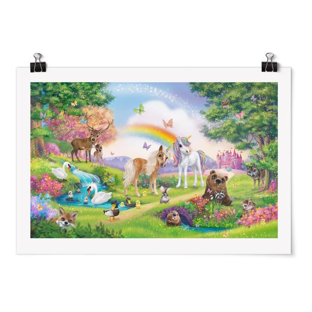 Posters Animal Club International - Magical Forest With Unicorn