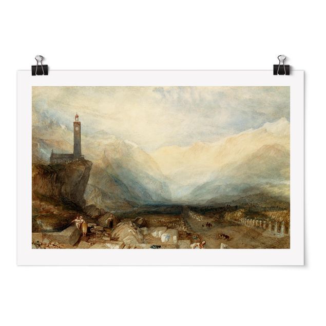 Posters William Turner - The Splugen Pass