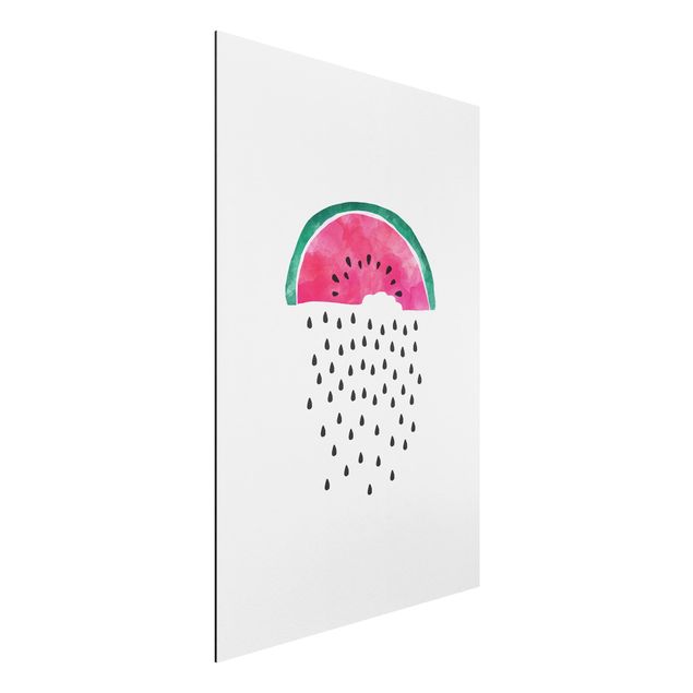 Aluminium Dibond schilderijen Watermelon Rain