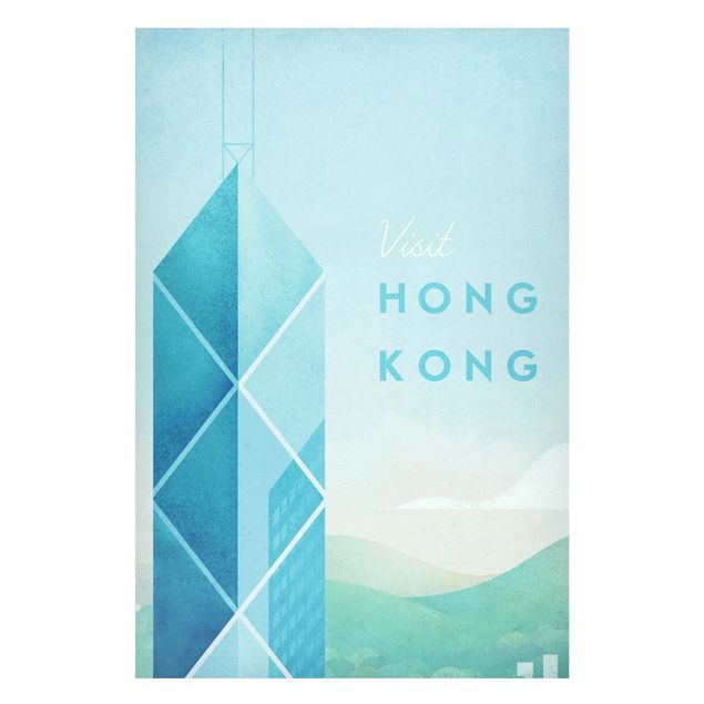 Magneetborden Travel Poster - Hong Kong