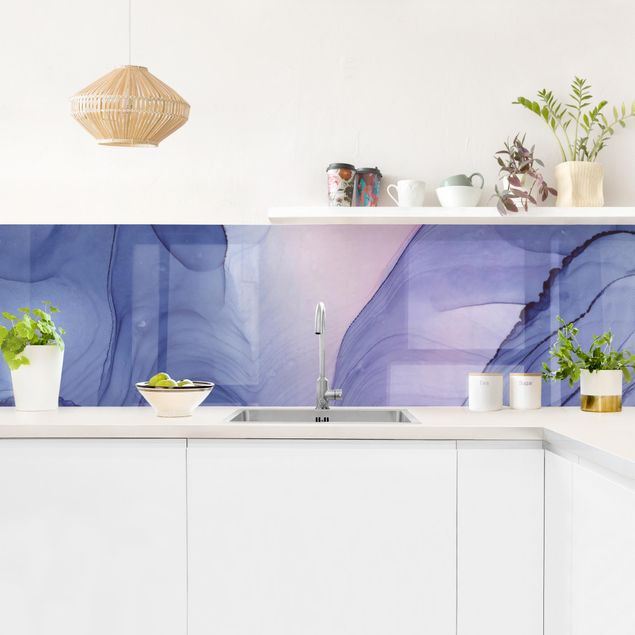 Küchenrückwand - Meliertes Violett