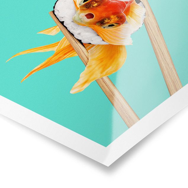Posters Sushi With Goldfish