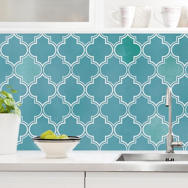 Achterwand voor keuken patroon Moroccan Ornament Pattern II