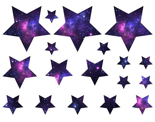 Muurstickers No.542 Stars Galaxie 18s Set